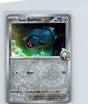 Steven's Beldum Reverse Holo Common SV10: Destined Rivals 143/182 NM