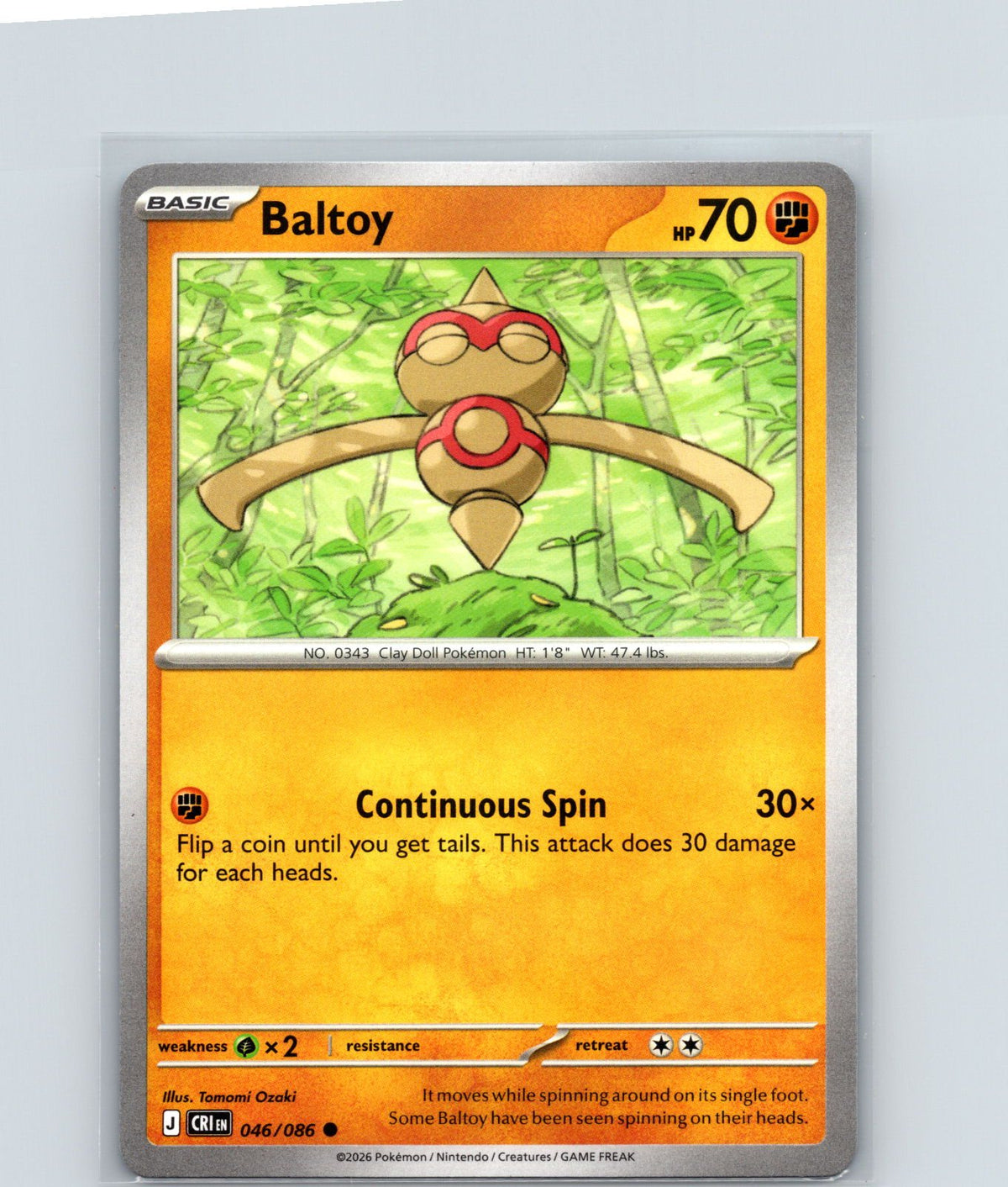 Baltoy Common ME04: Chaos Rising 046/086 NM