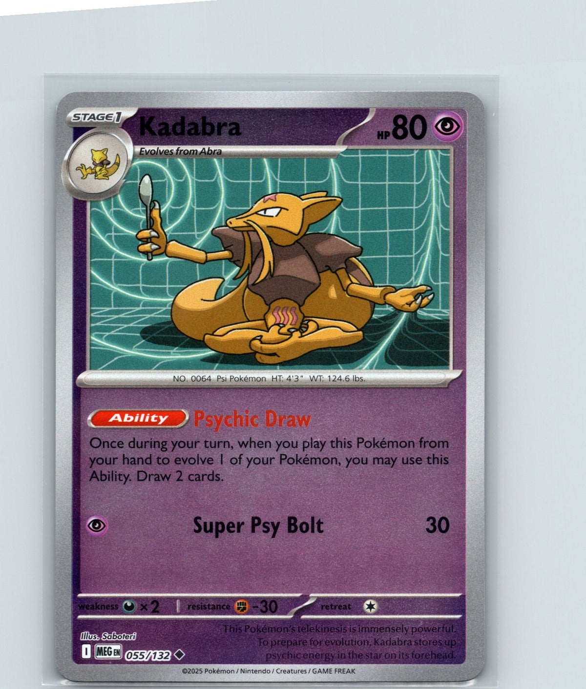 Kadabra Uncommon ME01: Mega Evolution 055/132 NM