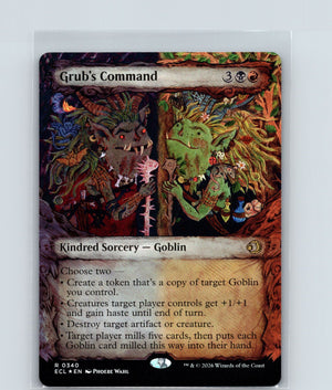 Grub's Command (Showcase) Foil R Lorwyn Eclipsed 340 NM