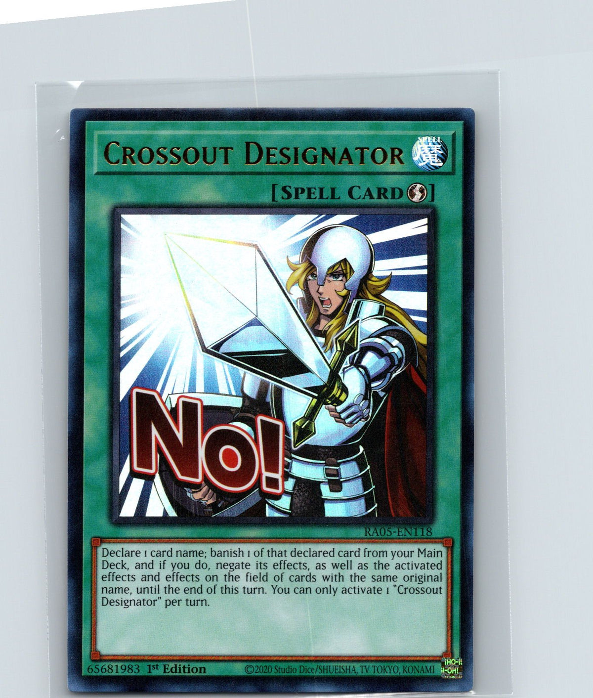 Crossout Designator Ultra Rare Rarity Collection 5 RA05-EN118 NM