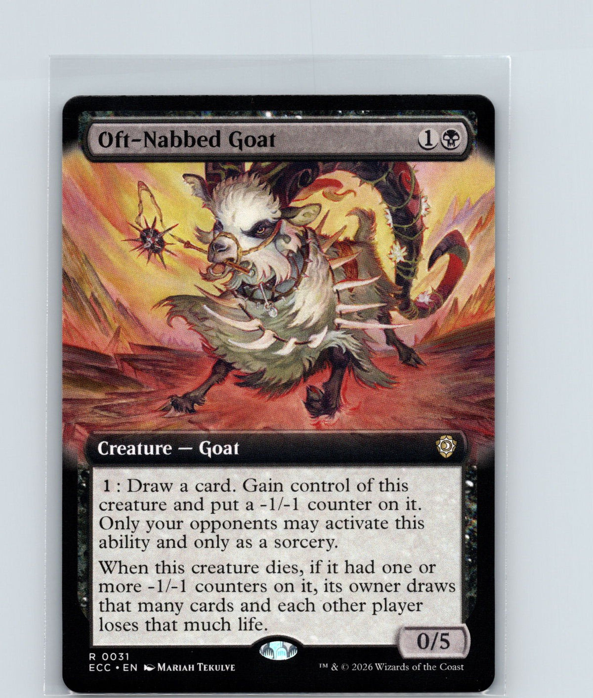 Oft-Nabbed Goat (Extended Art) R Commander: Lorwyn Eclipsed 31 NM