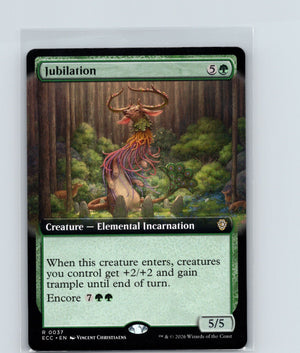 Jubilation (Extended Art) R Commander: Lorwyn Eclipsed 37 NM