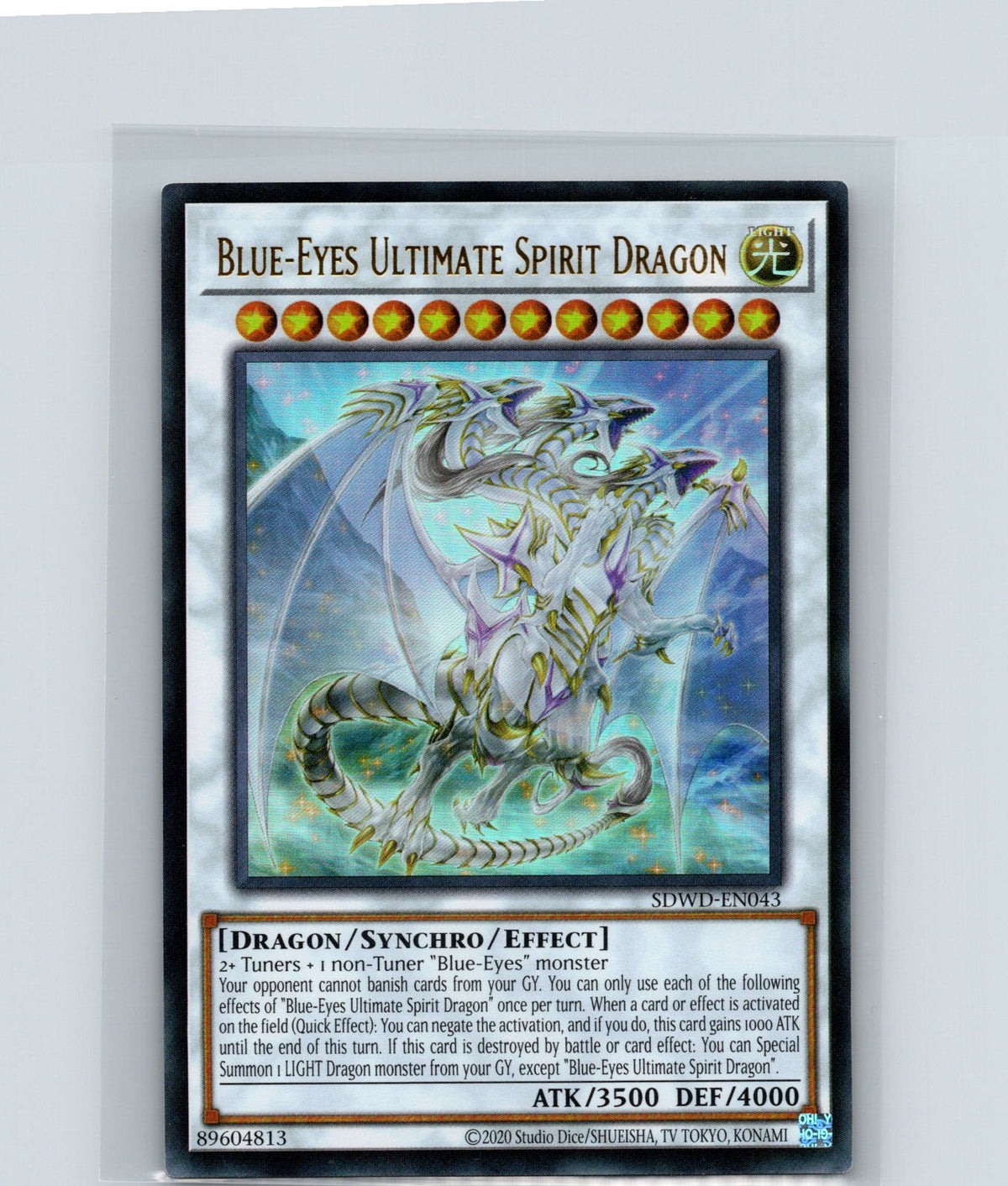Blue-Eyes Ultimate Spirit Dragon Unlimited Ultra Rare SDWD-EN043 NM