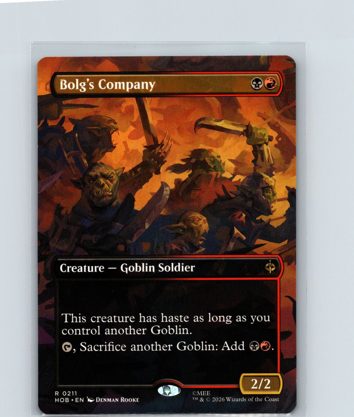 Bolg's Company (Borderless) R The Hobbit 211 NM