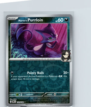 Marnie's Purrloin Reverse Holo Common SV10: Destined Rivals 130/182 NM