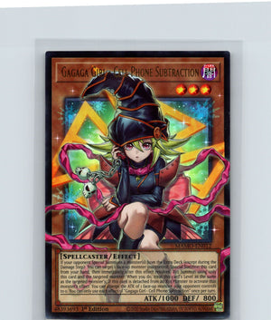 Gagaga Girl Cell Phone Subtraction Extended Art 1st Ed Ultra Rare MAMO-EN012 NM