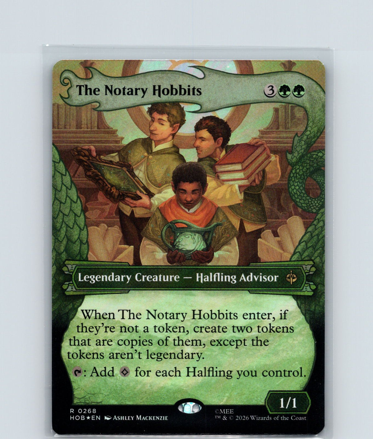 The Notary Hobbits (Showcase) (Surge Foil) Foil R The Hobbit 268 NM