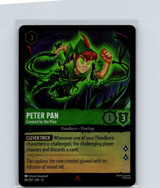 Peter Pan - Created by the Vine Rare Attack of the Vine! 89/207 NM