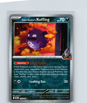 Team Rocket's Koffing Reverse Holo Common SV10: Destined Rivals 125/182 NM