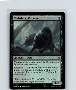 Nighthowl Pursuer Foil U The Hobbit 78 NM