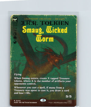 Smaug, Wicked Worm (Borderless) R The Hobbit 245 NM