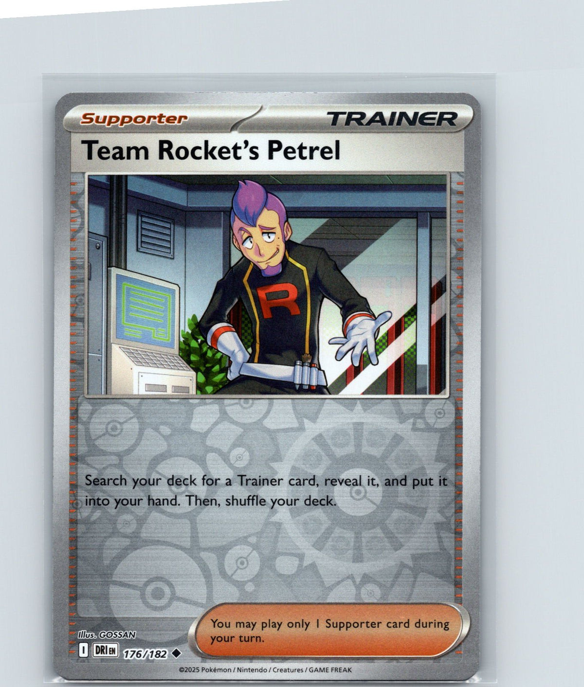 Team Rocket's Petrel Reverse Holo Uncommon SV10: Destined Rivals 176/182 NM
