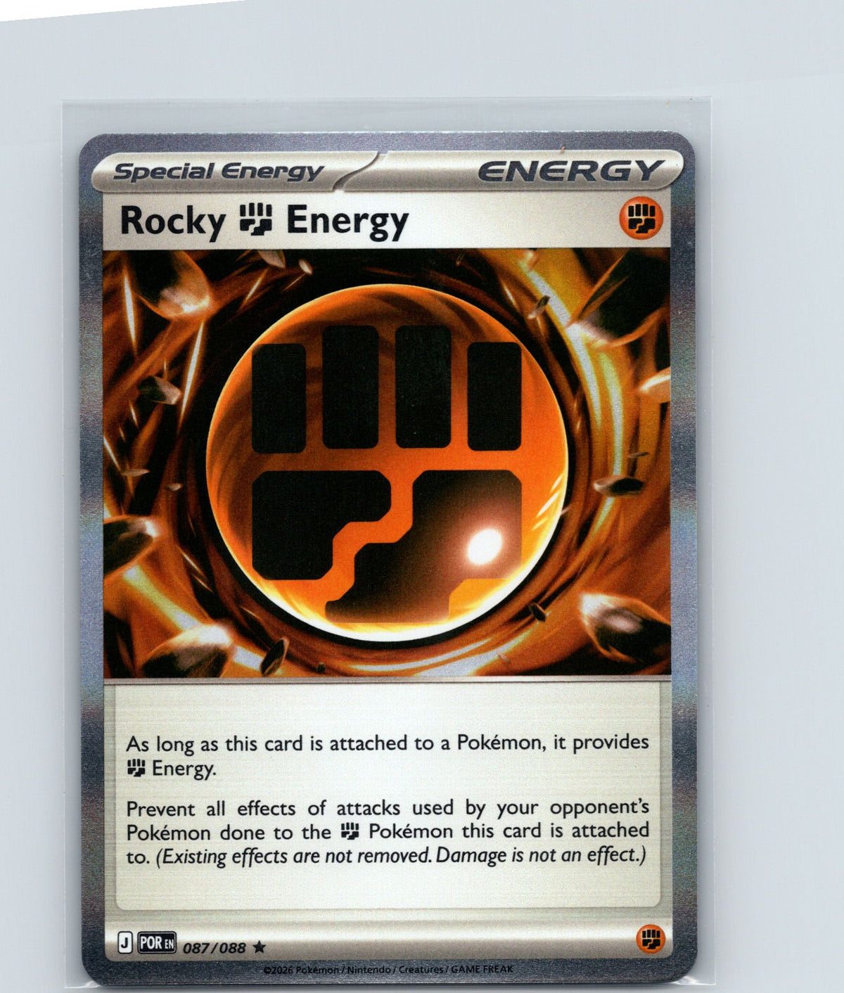 Rocky Fighting Energy Holo Rare ME03: Perfect Order 087/088 NM