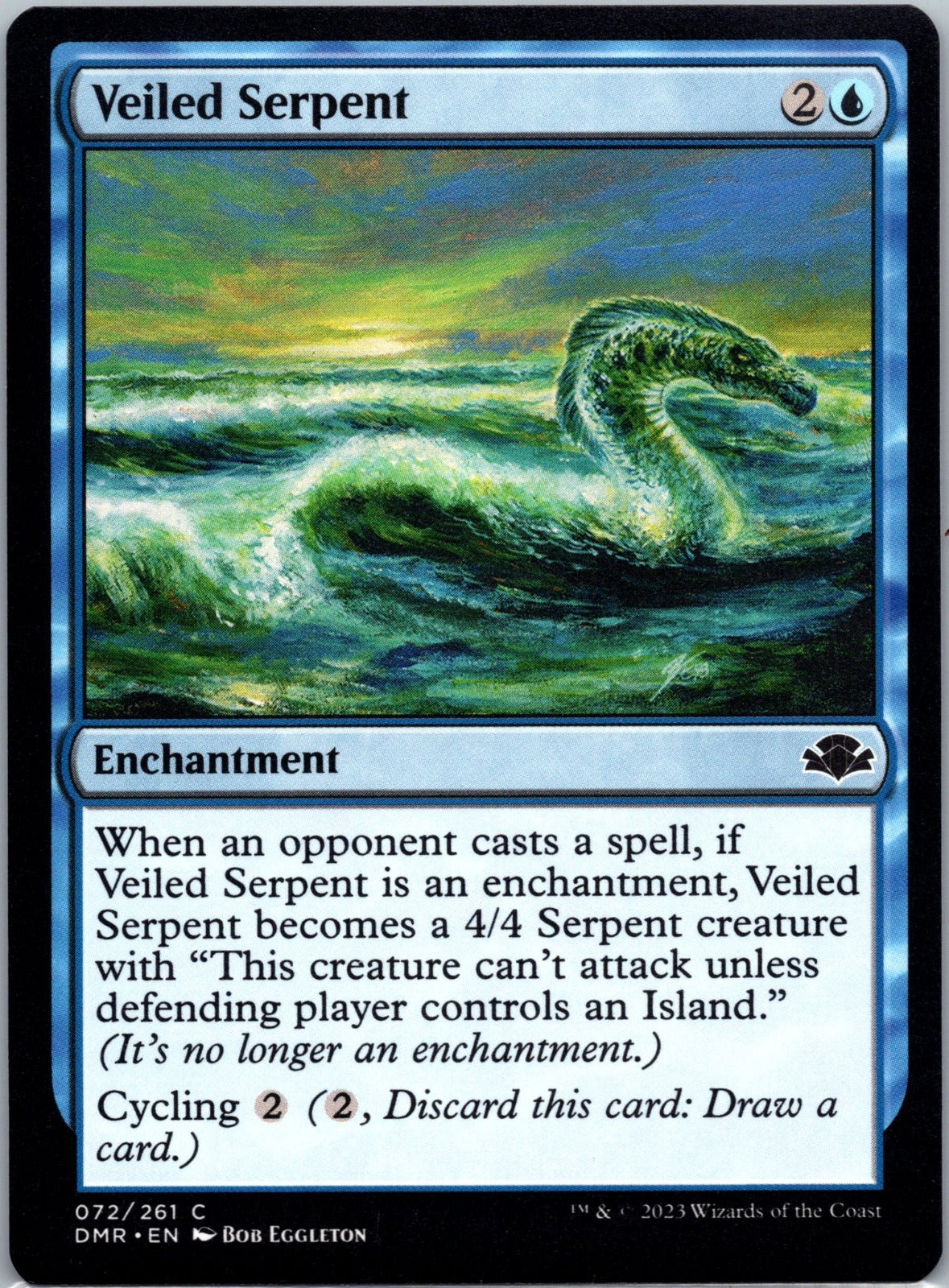 Veiled Serpent C Dominaria Remastered 72 NM