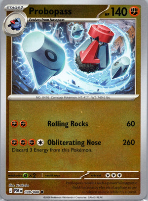 Probopass Reverse Holo Common ME03: Perfect Order 038/088 NM