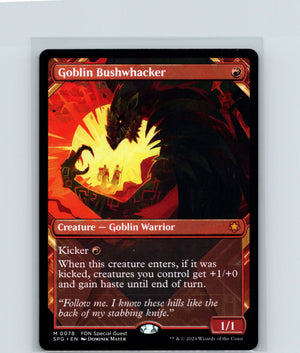 Goblin Bushwhacker (Showcase) M Special Guests 78 NM