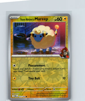 Team Rocket's Mareep Common SV10: Destined Rivals 072/182 NM
