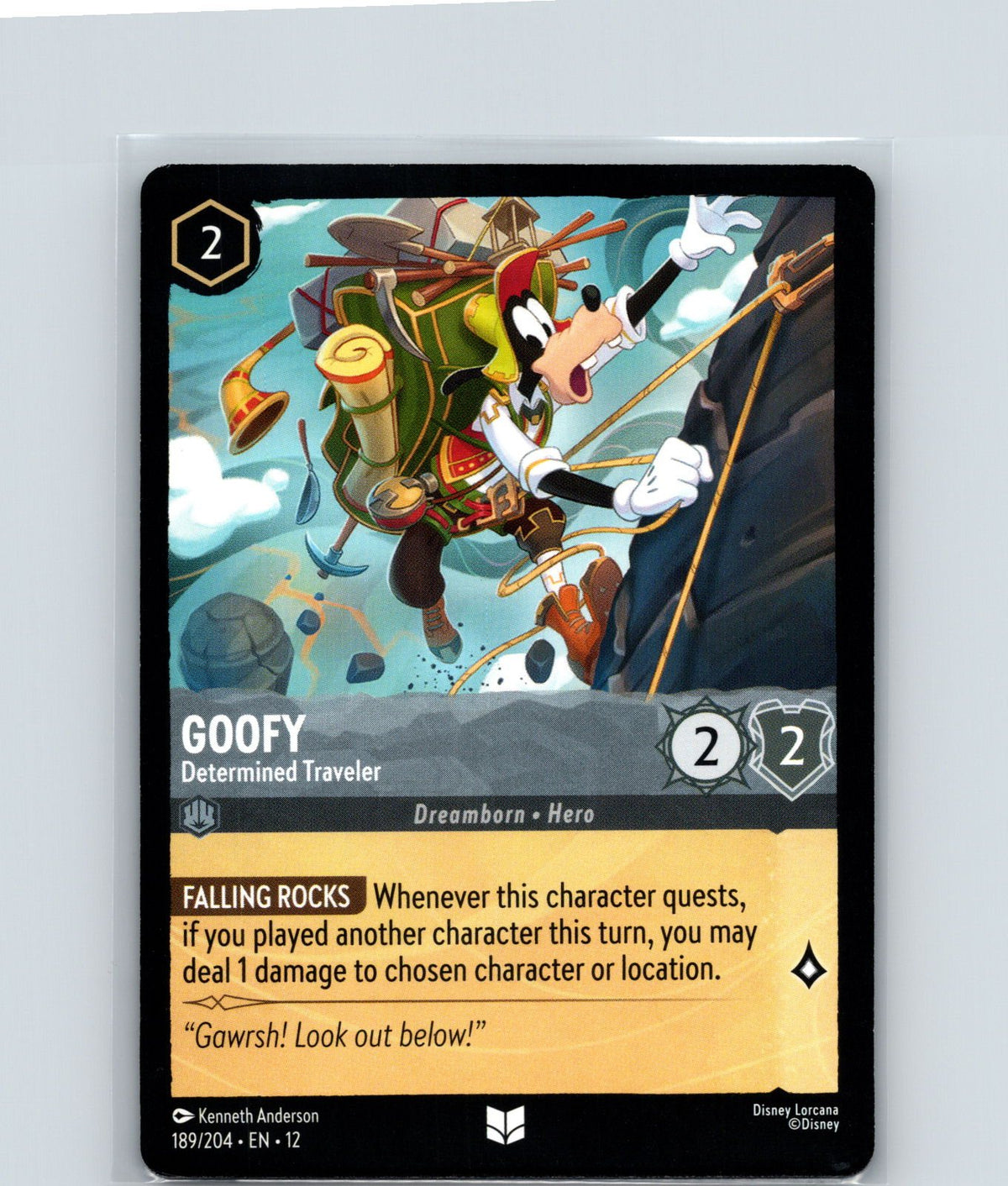 Goofy - Determined Traveler Uncommon Wilds Unknown 189/204 NM