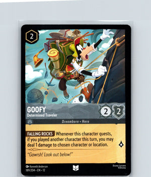 Goofy - Determined Traveler Uncommon Wilds Unknown 189/204 NM
