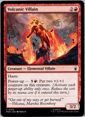 Volcanic Villain C Marvel Super Heroes 159 NM