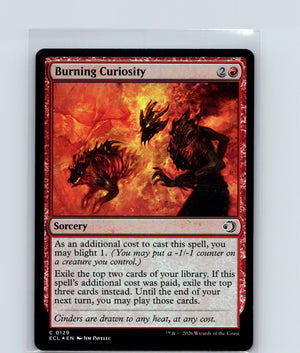 Burning Curiosity Foil C Lorwyn Eclipsed 129 NM