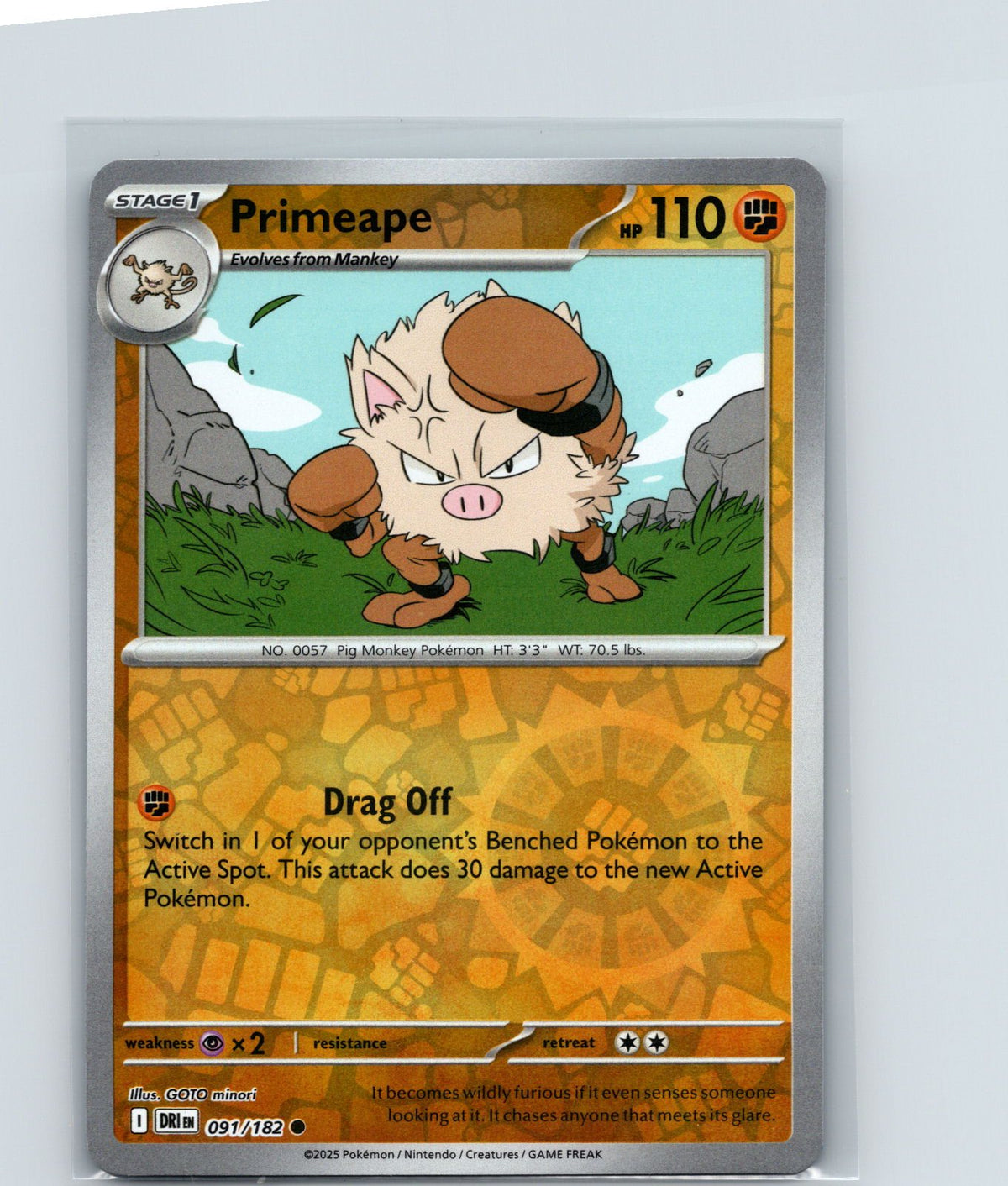 Primeape Common SV10: Destined Rivals 091/182 NM
