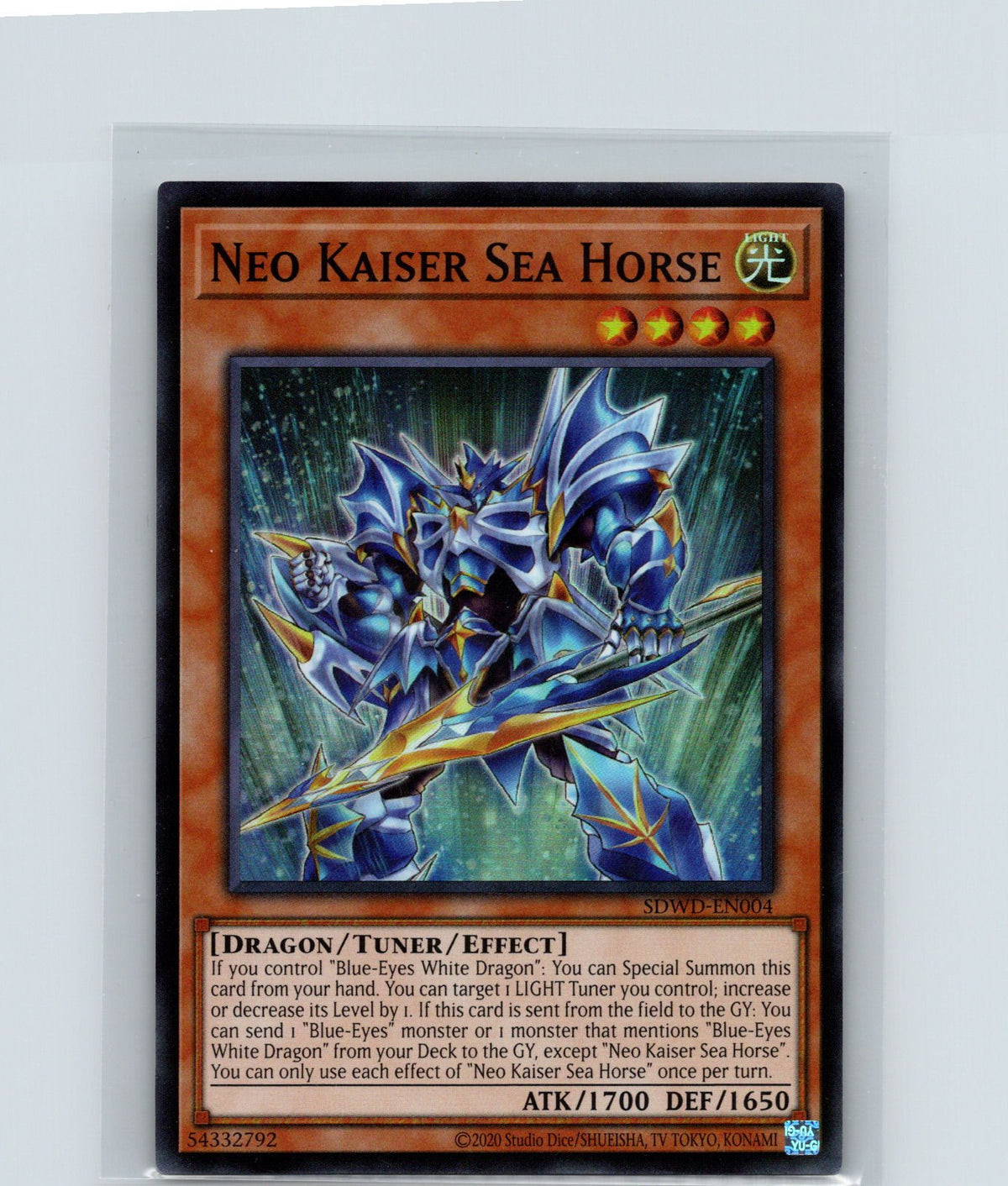Neo Kaiser Sea Horse Unlimited Super Rare SDWD-EN004 NM