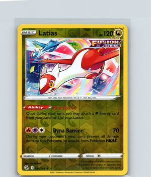 Latias Reverse Holo Rare SWSH08: Fusion Strike 193/264 NM