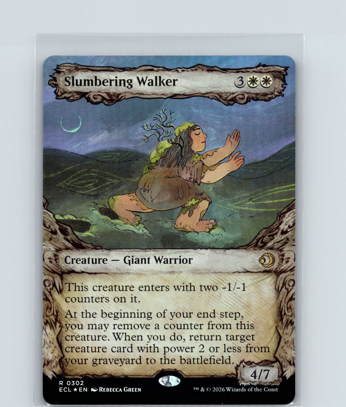 Slumbering Walker (Showcase) Foil R Lorwyn Eclipsed 302 NM