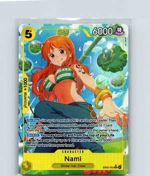 Nami (053) (Alternate Art) Foil SR EB03-053 NM