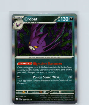 Crobat Holo Rare ME04: Chaos Rising 051/086 NM