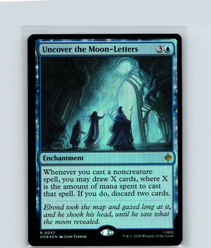 Uncover the Moon-Letters Foil R The Hobbit 57 NM