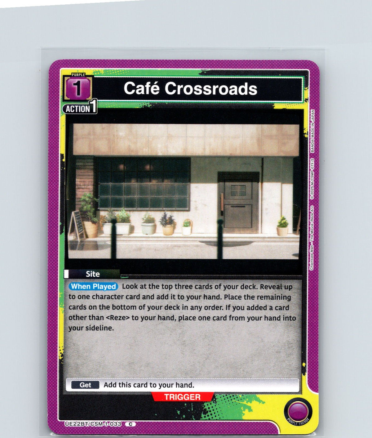 Cafe Crossroads Common UE22BT: CHAINSAW MAN UE22BT/CSM-1-033 NM