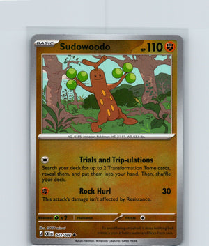 Sudowoodo Reverse Holo Uncommon ME04: Chaos Rising 043/086 NM