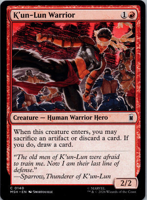 K'un-Lun Warrior C Marvel Super Heroes 140 NM