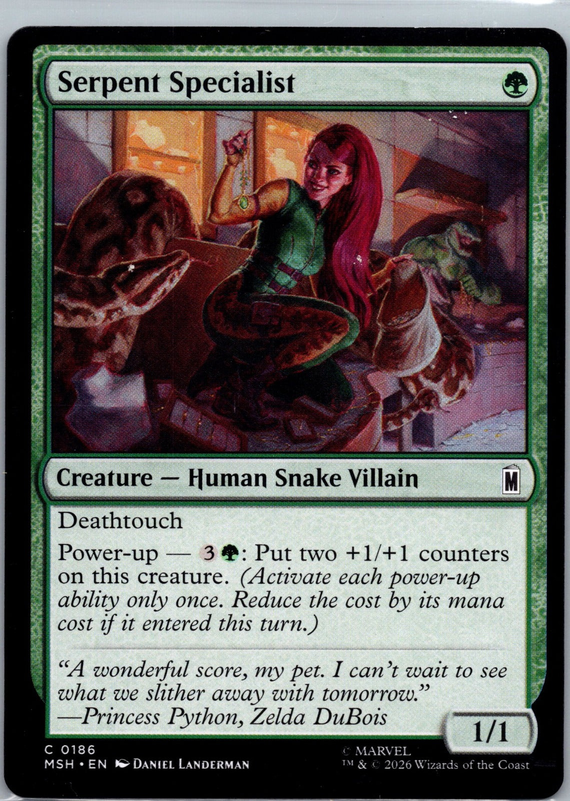 Serpent Specialist C Marvel Super Heroes 186 NM