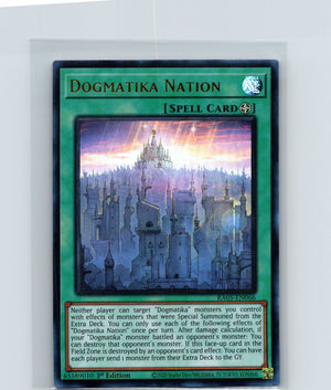 Dogmatika Nation 1st Edition Ultra Rare Rarity Collection 5 RA05-EN066 NM