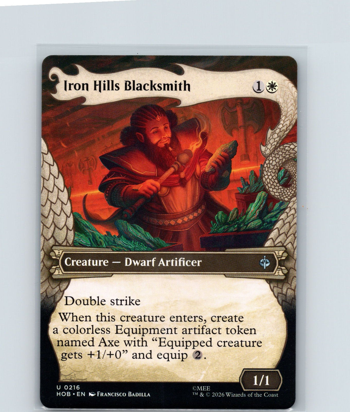 Iron Hills Blacksmith (Showcase) U The Hobbit 216 NM