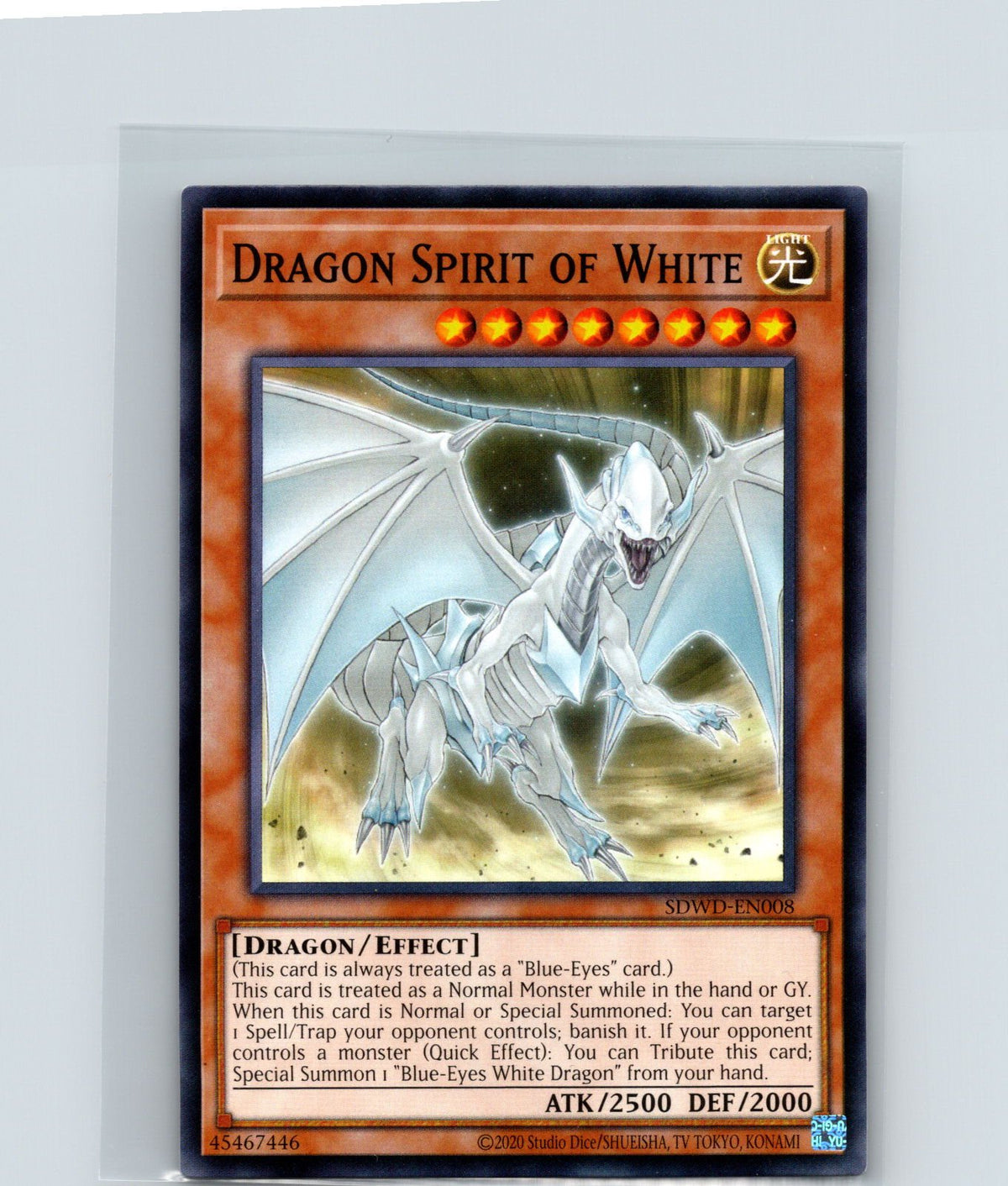 Dragon Spirit of White Unlimited Common SDWD-EN008 NM