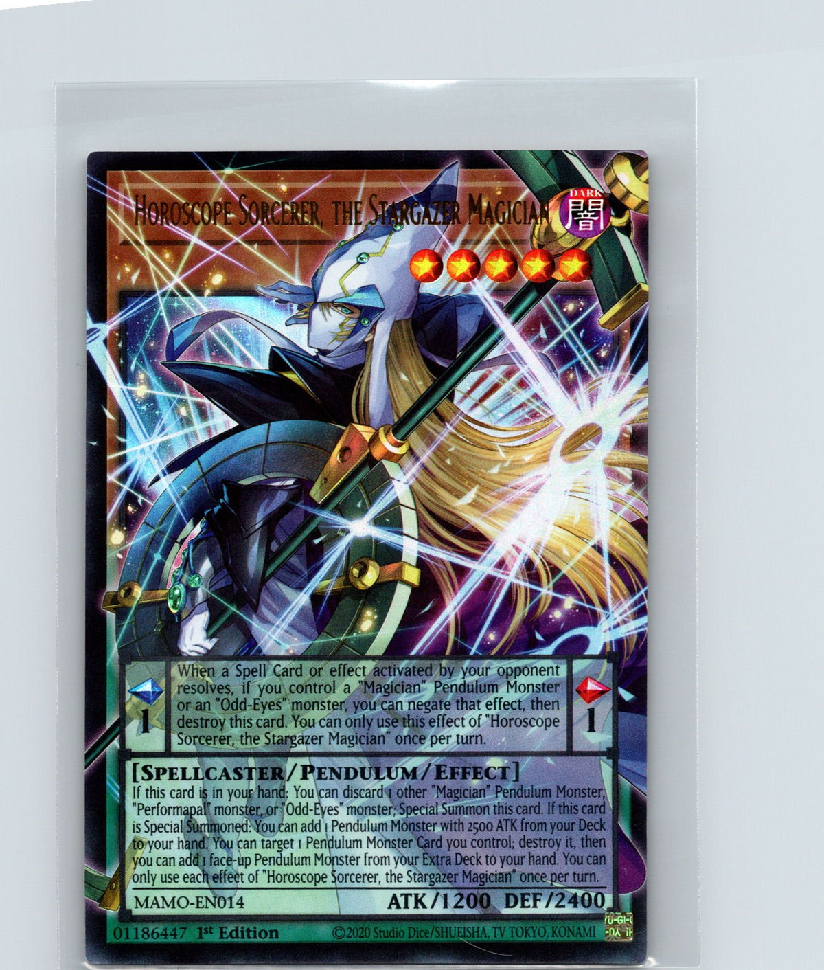 Horoscope Sorcerer, the Stargazer Magician Ultra Rare MAMO-EN014 NM