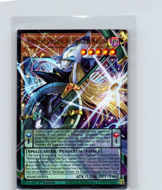 Horoscope Sorcerer, the Stargazer Magician Ultra Rare MAMO-EN014 NM