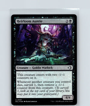 Heirloom Auntie Foil C Lorwyn Eclipsed 107 NM