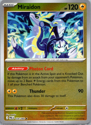 Miraidon Holo Rare ME05: Pitch Black 028/084 NM