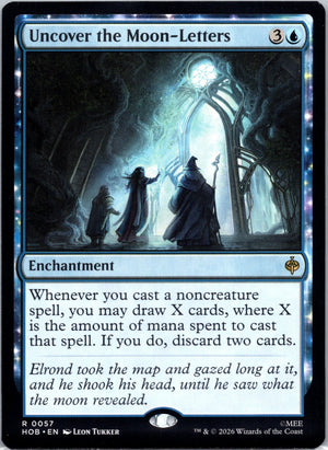 Uncover the Moon-Letters R The Hobbit 57 NM