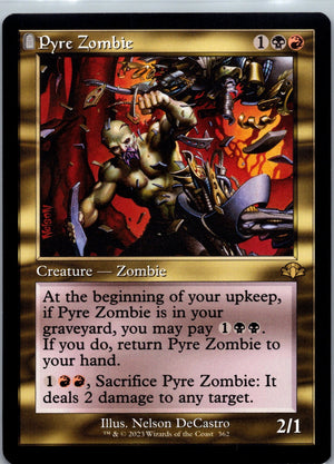 Pyre Zombie (Retro Frame) R Dominaria Remastered 362 NM