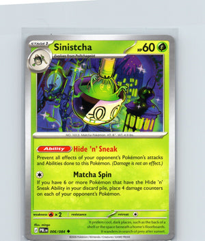 Sinistcha Uncommon ME05: Pitch Black 006/084 NM