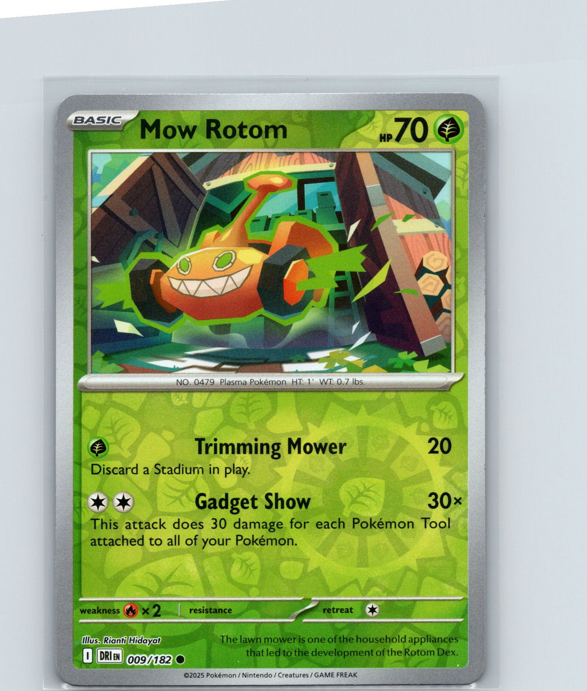 Mow Rotom Common SV10: Destined Rivals 009/182 NM