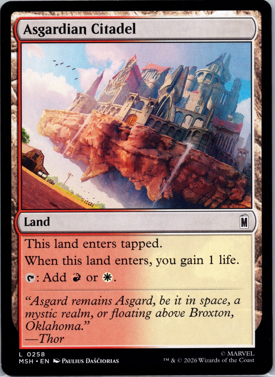 Asgardian Citadel L Marvel Super Heroes 258 NM