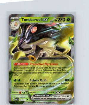 Toedscruel ex Holo Double Rare SV: Paldean Fates 005/091 NM